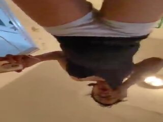Anna Maria grown latina tempting Dominican MILF in booty shorts