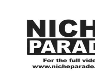 NICHE PARADE - Young&comma; Competitive Pornstars Jocelyn Stone And Kira Perez Enter Competition To Find Out Who Can lead A fellow Cum Faster With Their Hands