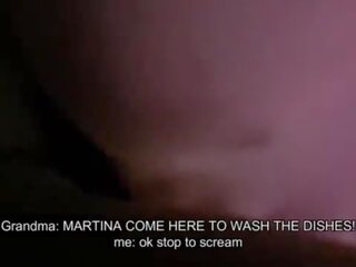 Martina fucks the Store guy with her stepGrandma close
