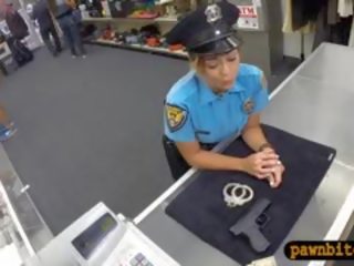 Mademoiselle Police Officer Fucked By Pawnkeeper At The Pawnshop