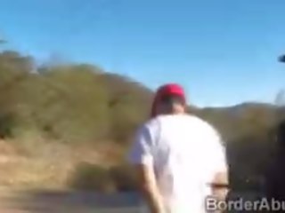 Border Officers Team Up To Fuck A pleasant Latina Teen